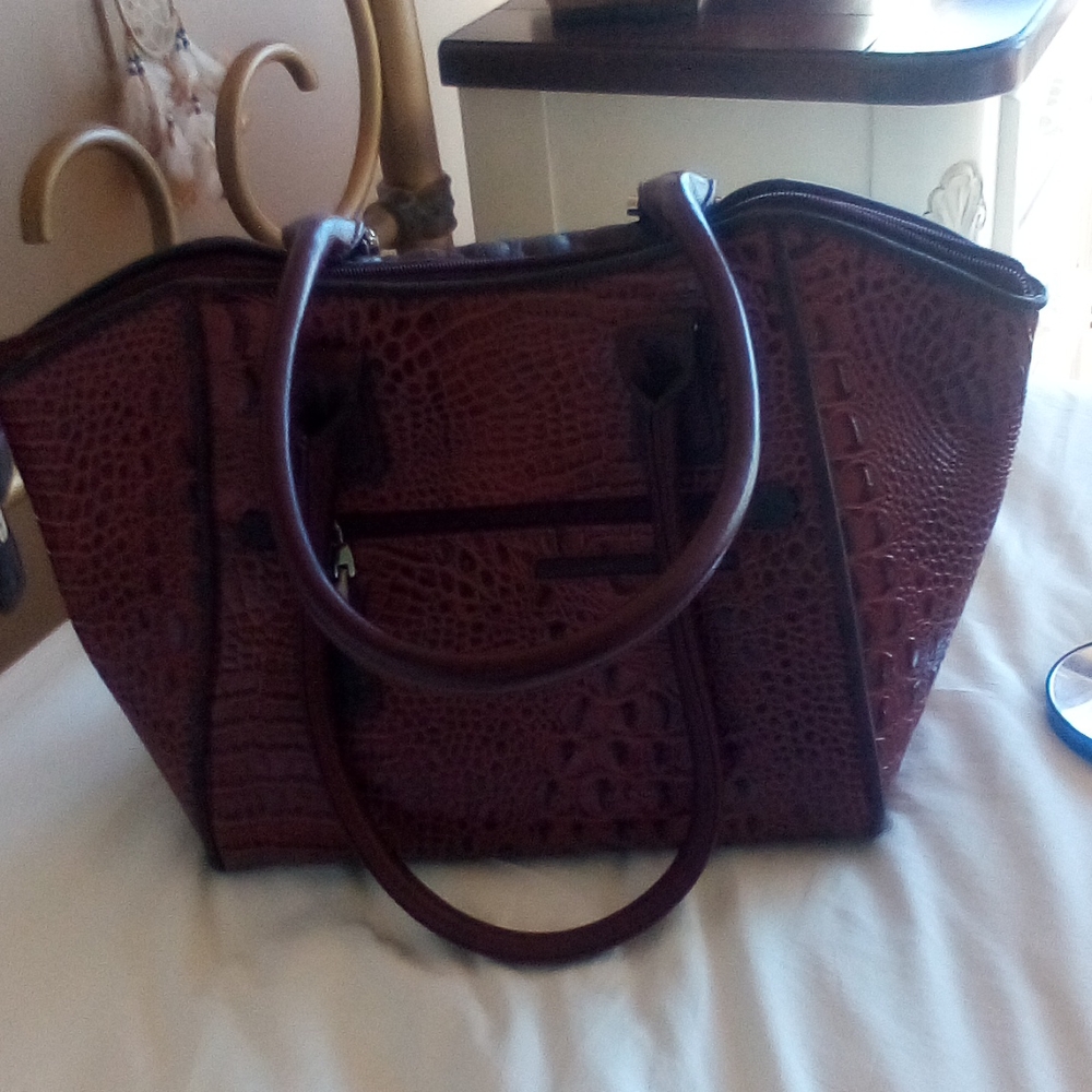 Burgundy M. C. Bag